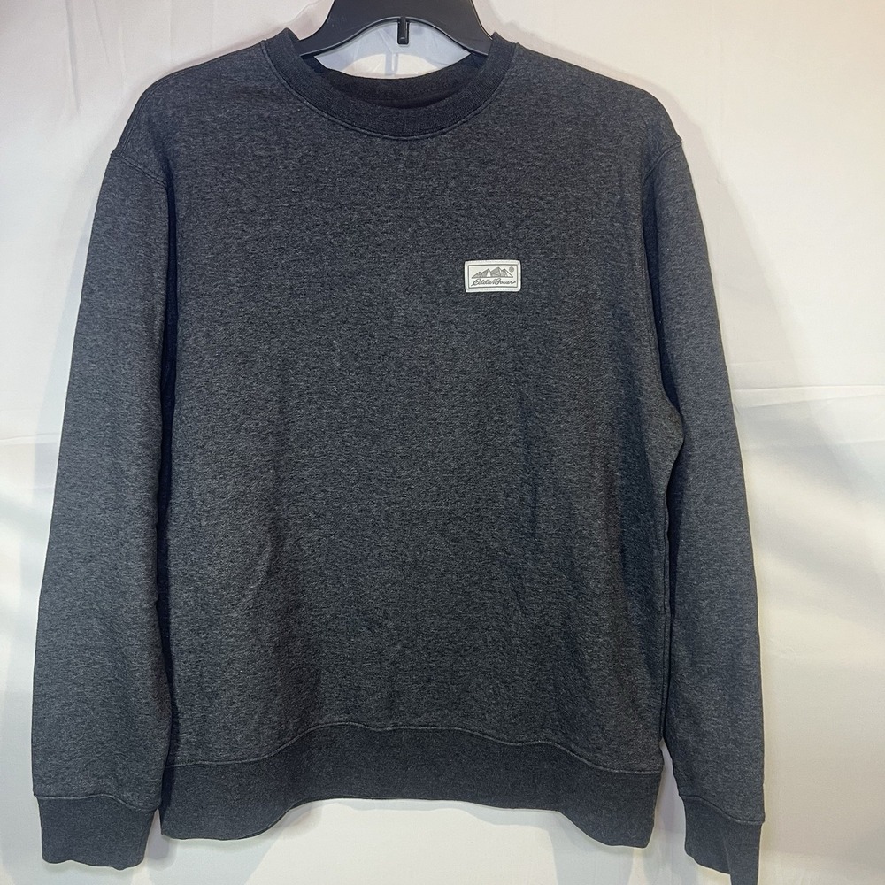 Eddie Bauer Men's L Supersoft Fleece Classic Fit Heavyweight Crew‎ Sweatshirt